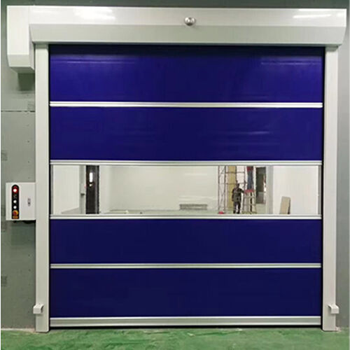 Windproof Enhanced Industrial High Speed Door For Electronics Manufacturing Facilities