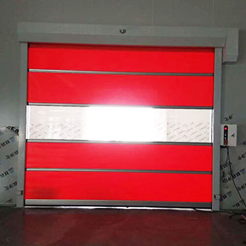Easy-Clean PVC Curtain Industrial High Speed Door For Food Processing Facility Operations