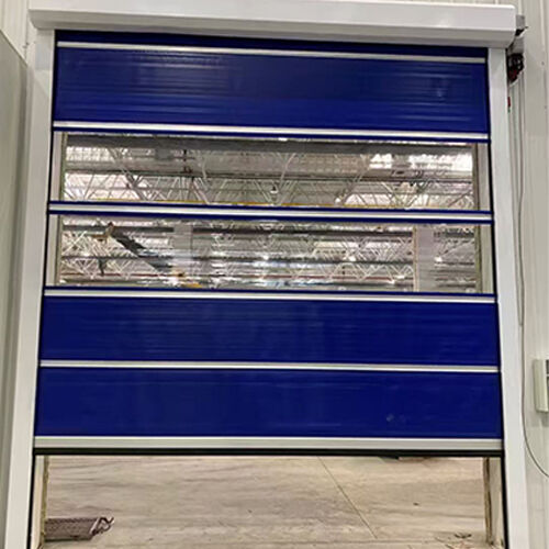 Easy-Clean PVC Curtain Industrial High Speed Door For Food Processing Facility Operations