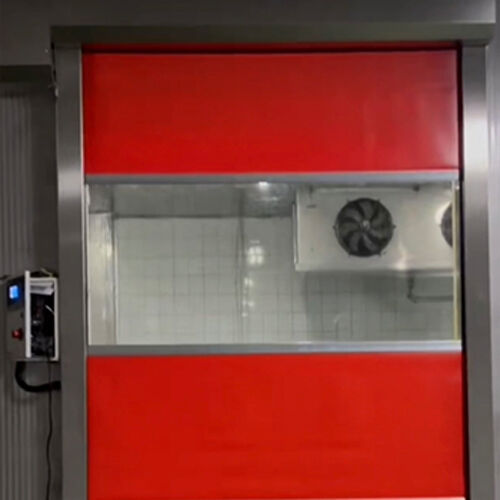 0.8-2.0mm Stainless Steel PVC Industrial High Speed Door For Heavy Industrial Plant Operations
