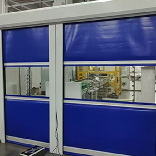 Hygienic Washable Speed-Adjustable PVC Industrial High Speed Door For Food Processing