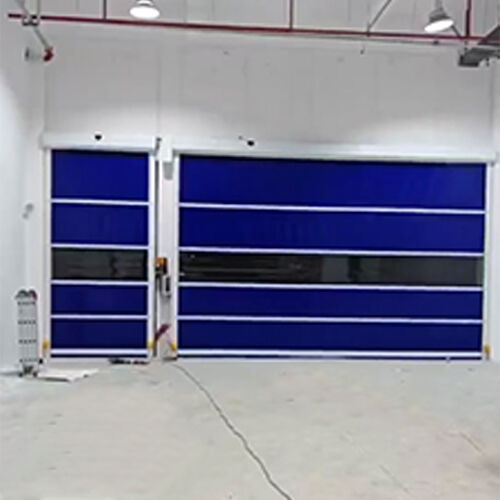 Hygienic Washable Speed-Adjustable PVC Industrial High Speed Door For Food Processing
