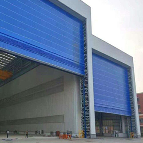 Safety Insulated Industrial High Speed Folding Door for Automotive Parts Warehouse Operations