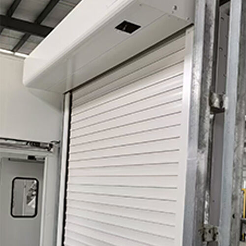 0.6–1.2 m/s Puerta Rígida de Aluminio de Alta Velocidad para Talleres de Fabricación Automotriz
