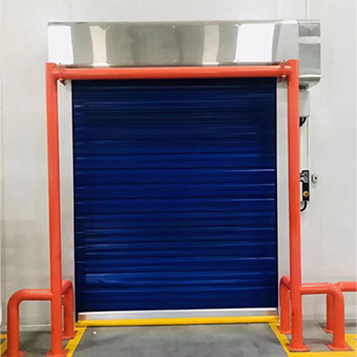 Automatic PVC Roll Down Security High Speed Freezer Door for Cold Storage Projects