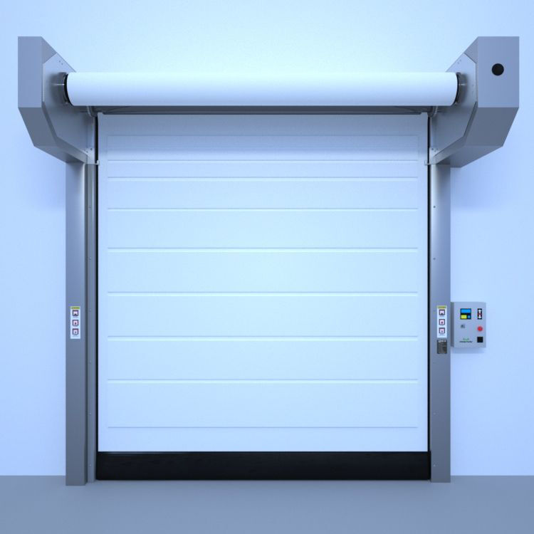 Industrial Automated High Bay Cold Storage High Speed Freezer Door Warehouse Operations