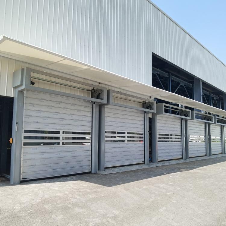 Industrial-Grade Rigid Aluminum Spiral High Speed Roller Shutter Door For Chemical Plant Operations