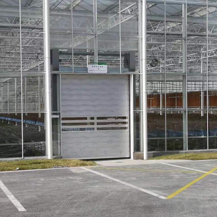 0.75-1.5KW Anti-Wind Spiral High Speed Door Rapid Access System Food Processing Facilities