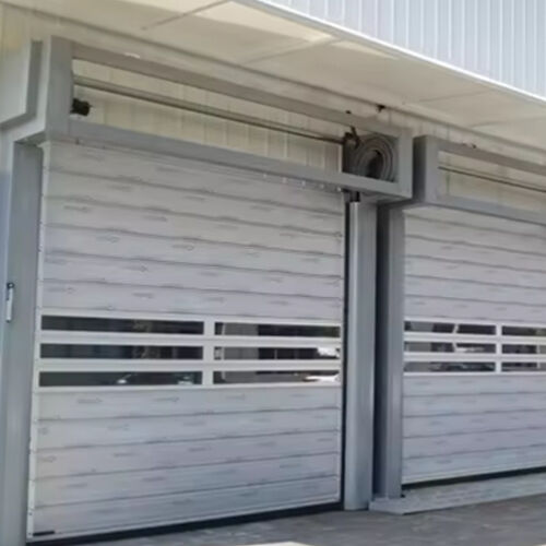 Customized Aluminum Spiral High Speed Automated Entry Door For Warehouse Operations