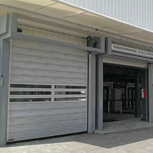Pintu Spiral Kecepatan Tinggi Pintu Akses Garasi Cepat Pusat Logistik Operasi