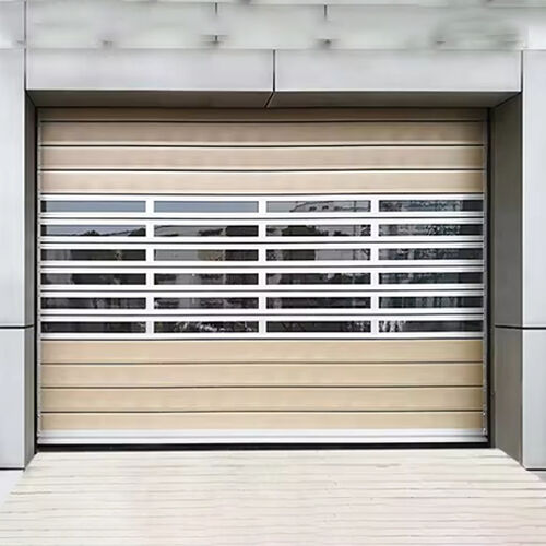 Durable 0.75KW-1.5KW Spiral High Speed Motorized Door For Facility Exterior Access