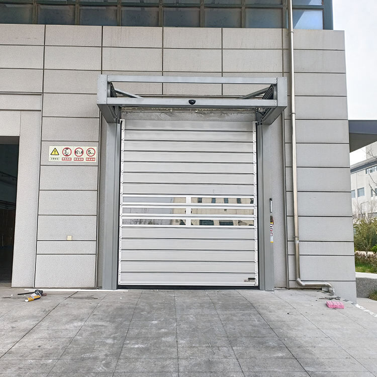 Anti-Wind Aluminum Spiral High Speed Rapid Entry Door For Automotive Parts Facilities