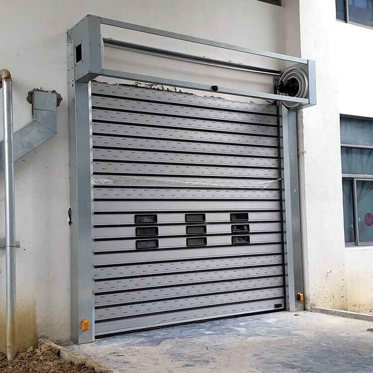 0.75KW-1.5KW Turbo Spiral High Speed Rolling Garage Door Featuring Galvanized Frame Construction