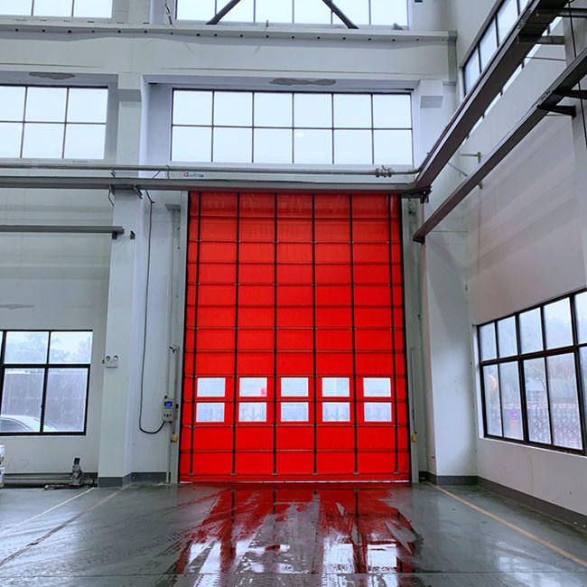 Customized Color Large Size Waterproof High Speed Folding Door for Heavy Industrial Workshop Operations