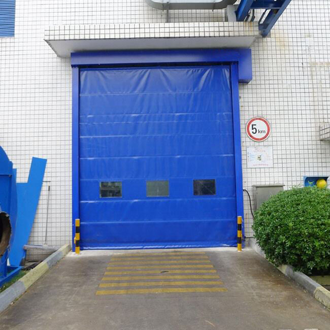 Wind Resistant Motorized Drive Heavy Duty High Speed Folding Door Industrial Exterior Entrance Operations