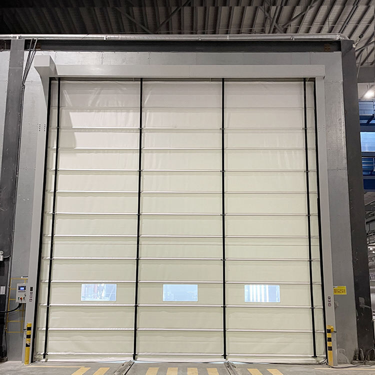 Wind Resistant Motorized Drive Heavy Duty High Speed Folding Door Industrial Exterior Entrance Operations
