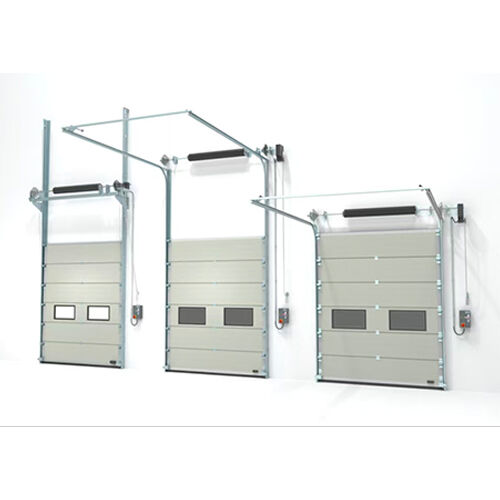 SUS304 Stainless Steel Heavy-Duty Industrial Sectional Overhead Garage Door For Warehouse Commercial Use