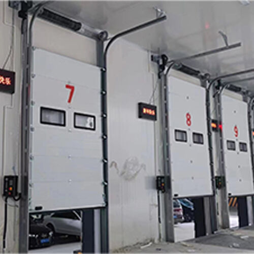 Safety-Compliant Industrial Sectional Overhead Door For Vehicle Inspection Station Operations