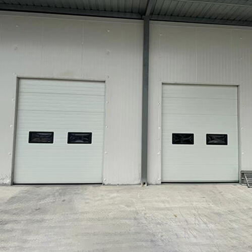 SUS304 Stainless Steel Industrial Sectional Overhead Door For Commercial Vehicle Parking Garages