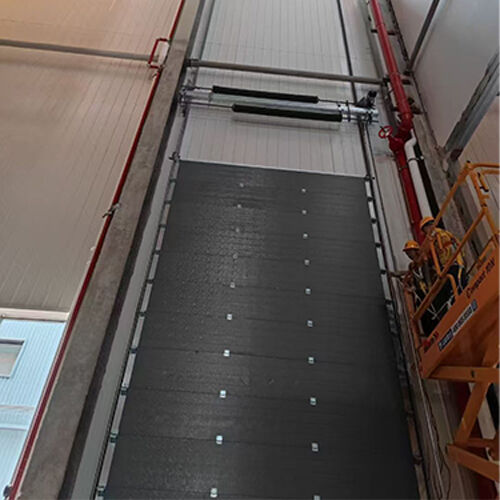 Weather-Sealed Space-Saving Vertical-Lift Industrial Sectional Overhead Door For Truck Terminals