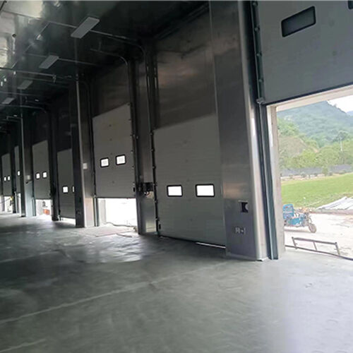 10-15m/min Opening Speed Steel Industrial Sectional Overhead Door For Airport Ground Support