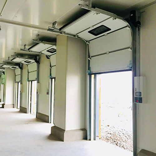 0.2-0.4m/s Commercial Industrial Sectional Overhead Door For Retail Distribution Warehouses