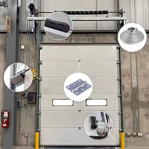Sectional Overhead Door Factory Produce Industrial Sectional Door For E-commerce Fulfillment Centers