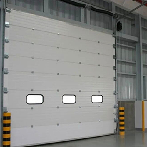 Color-Coated-Stainless Steel Industrial Sectional Overhead Door For Utility Equipment Buildings