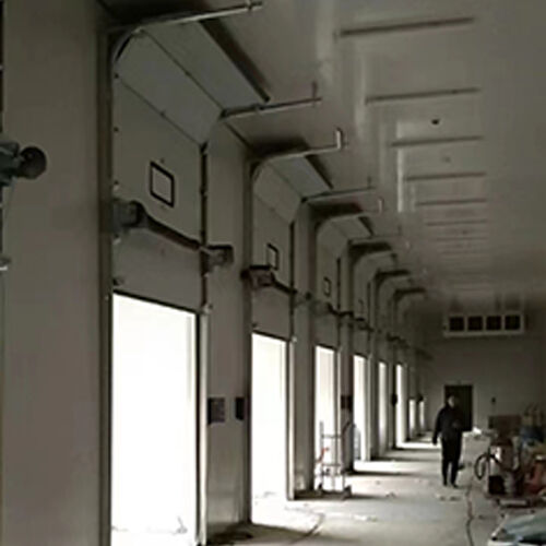 Space-Saving Vertical-Opening Heavy-Duty Industrial Sectional Overhead Door For Raw Material Storage
