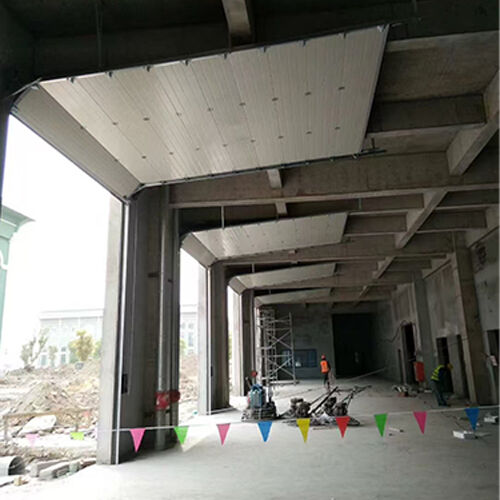0.2-0.4m/s Speed Industrial Sectional Overhead Door Including Dock Seal For Express Delivery Hubs