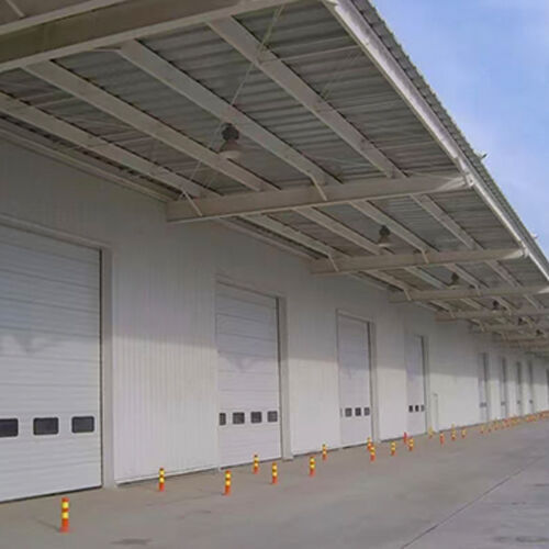 Industrial Automatic Overhead Windproof Sectional Steel Overhead Doors For General Storage Warehouses