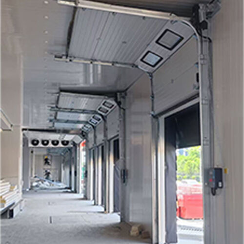 SUS304 Stainless Steel Industrial Sectional Overhead Door For Large Facility Applications