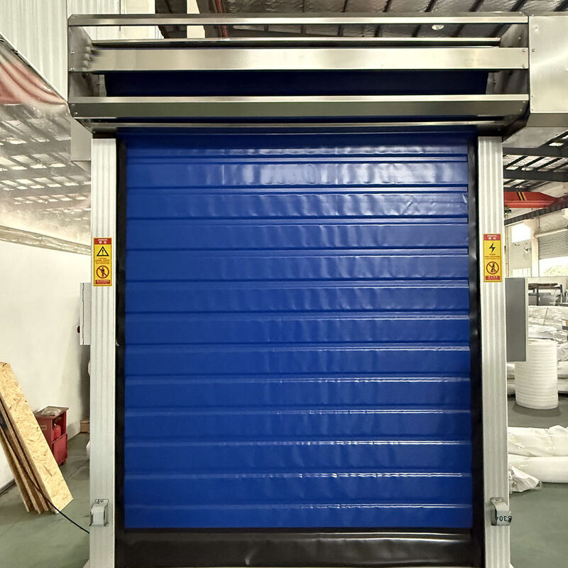 0.6m/s-1.2m/s Insulated PVC Blue Cold Room High Speed Freezer Door for Freezer Storage Operations