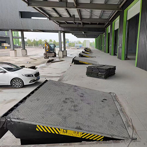 8mm Thick Embossed Anti Slip Dock Plate Hydraulic Loading Dock Leveler for Heavy Cargo Operations