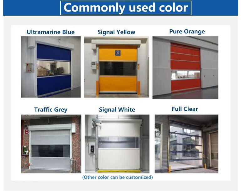 Modern Insect Proof High Speed Freezer Door 0.75KW-1.5KW for Freezer Cold Room Operations