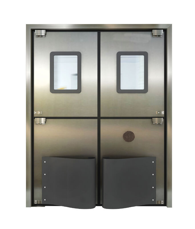 Heavy Duty Industrial Swing Door Impact Resistant 304 Stainless Steel Swing Door