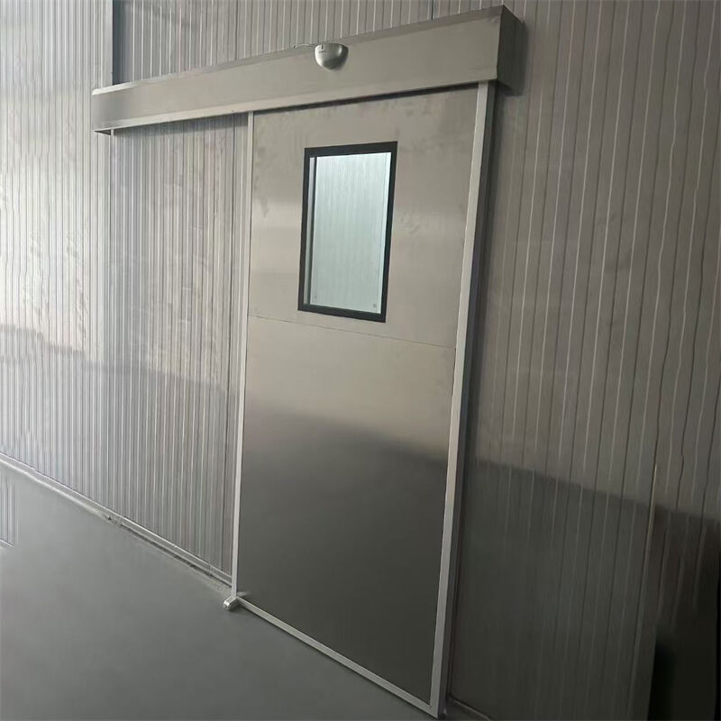 Custom Made Stainless Steel Clean Door Airtight Cleanroom Door With Tempered Glass