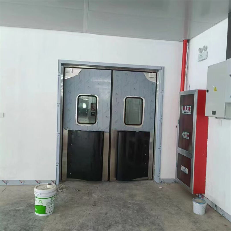 Custom Made Stainless Steel Clean Door Airtight Cleanroom Door With Tempered Glass