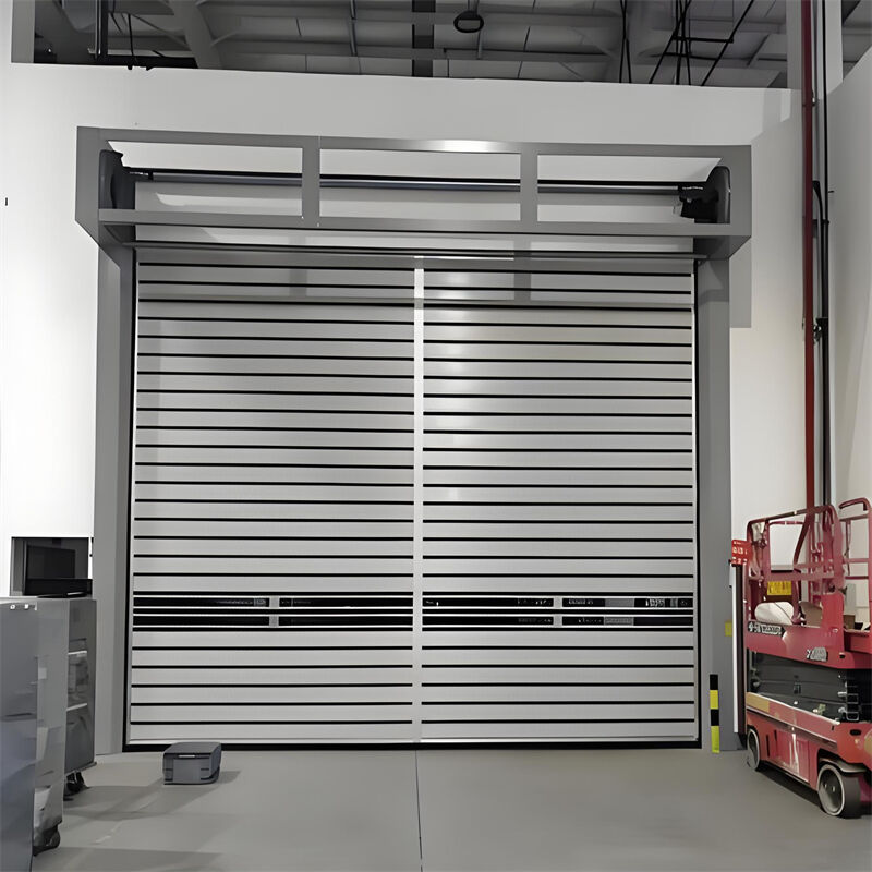 Aluminium-Paneel Spiraal Hoge Snelheid Deur Rol-Omhoog Sluissysteem Commerciële Gebouw Toegang