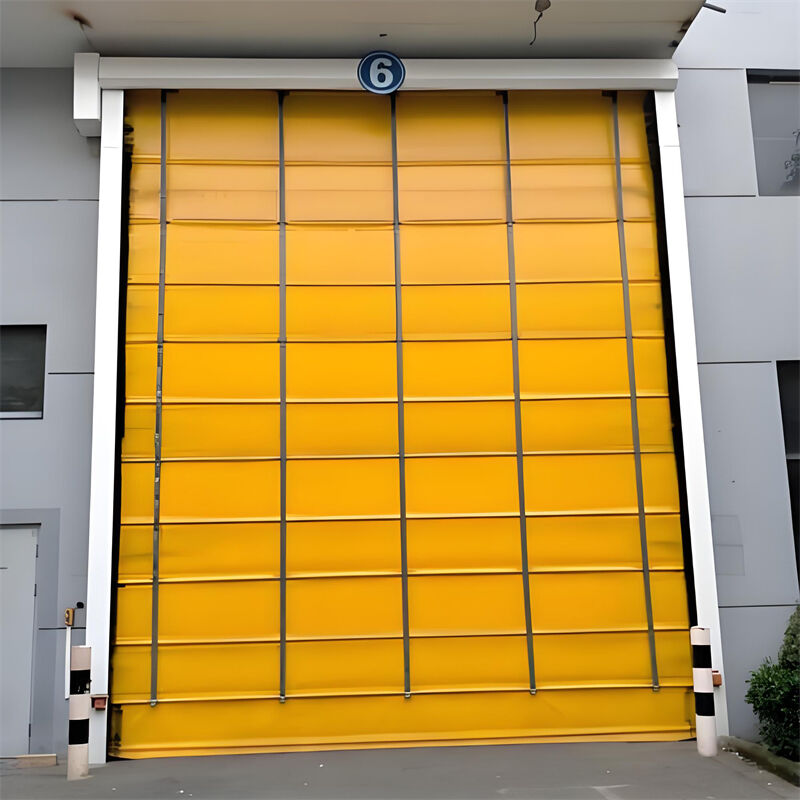 0.8-1.2mm PVC Door Curtain Thickness Industrial High Speed Folding Door for Logistics Manufacturing Operations