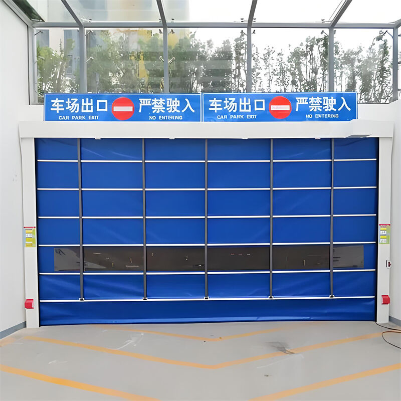 Adjustable Operating Speed Heavy Duty Industrial PVC High Speed Folding Door for Large Openings