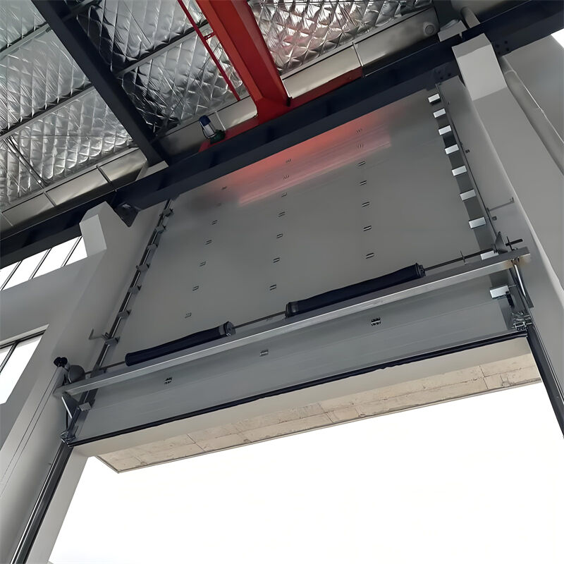Automatic Windproof Industrial Sectional Overhead Door Including Pedestrian Window For Warehouse Loading Docks
