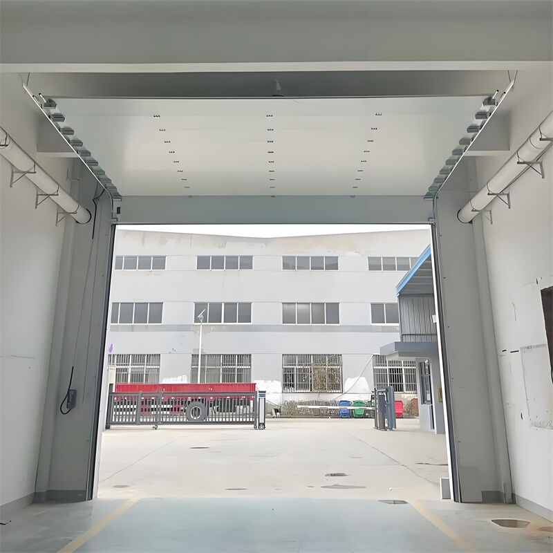 Insulated Industrial Sectional Door With PU Panels High Strength Structure For Warehouse Industrial Buildings