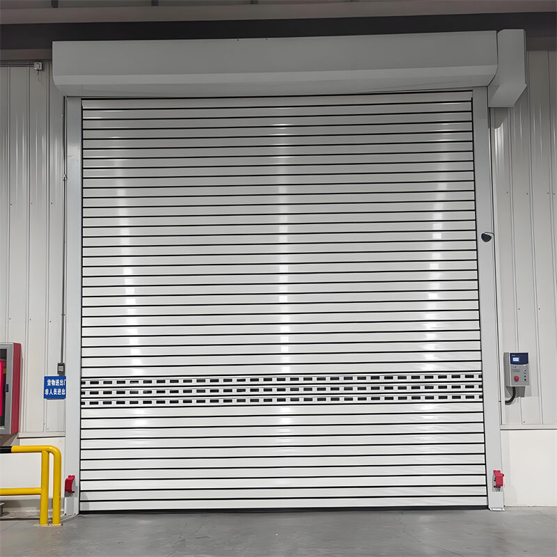380V 220V Thermal Insulation Performance Insulated Aluminum Rigid High Speed Door For Cold Storage Entrance/Exit