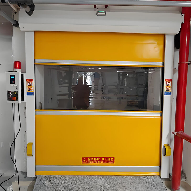 Intelligent Control System Industrial High Speed Door For Manufacturing Facility Applications