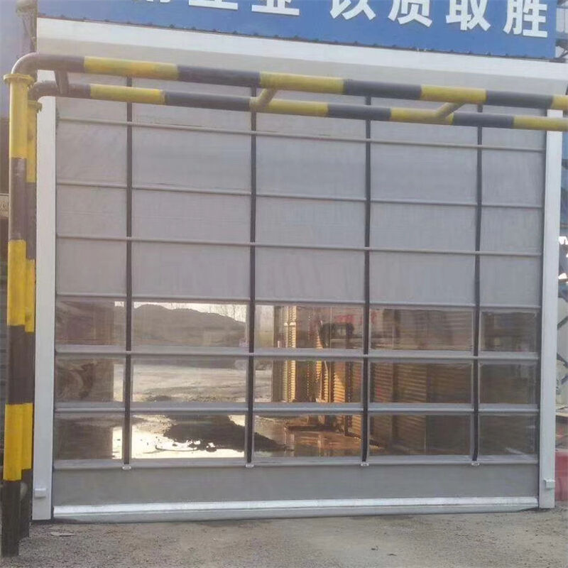 0.8–1.2 mm PVC Curtain High Speed Stacking Door with Class 6 Wind Resistance for Industrial Fast Access