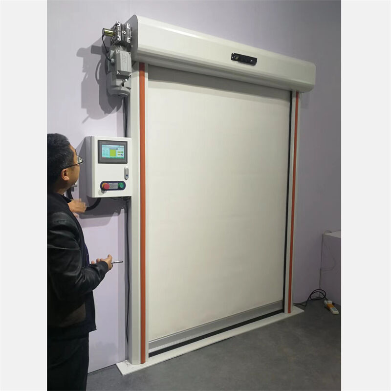 0.75-3.8KW พลังงาน Custom ความเร็วสูง Zipper ประตูสําหรับโครงการอุตสาหกรรม OEM Solutions