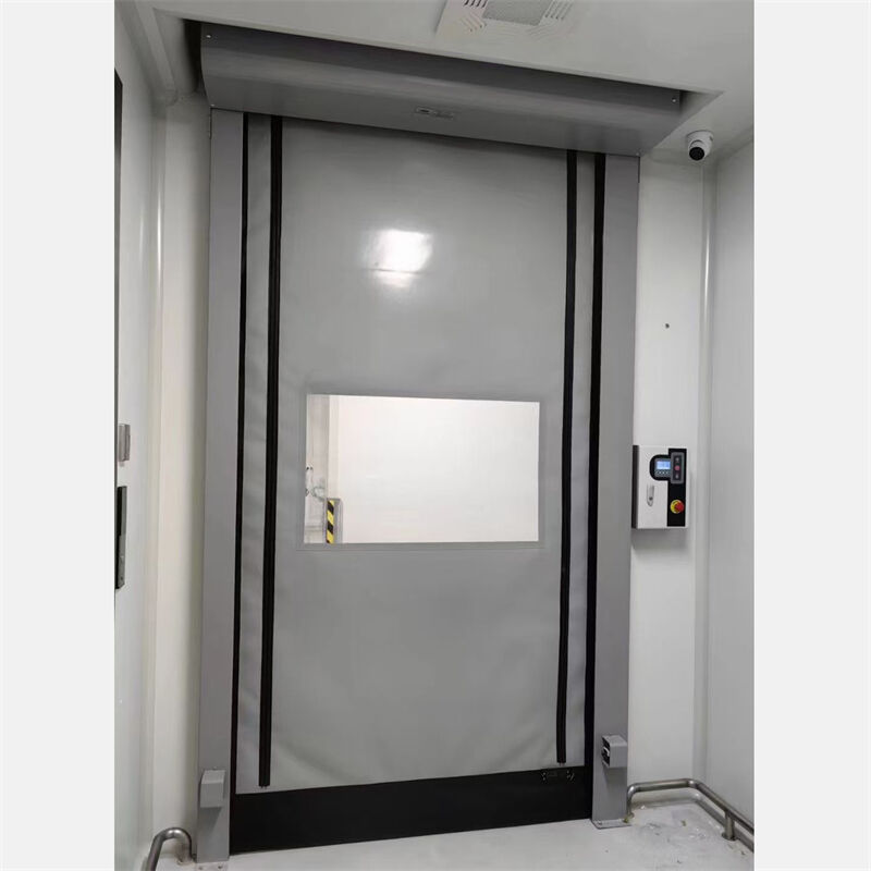 Customized Color Flexible PVC Curtain Structure High Speed Zipper Door For Warehouse Logistics And Industrial