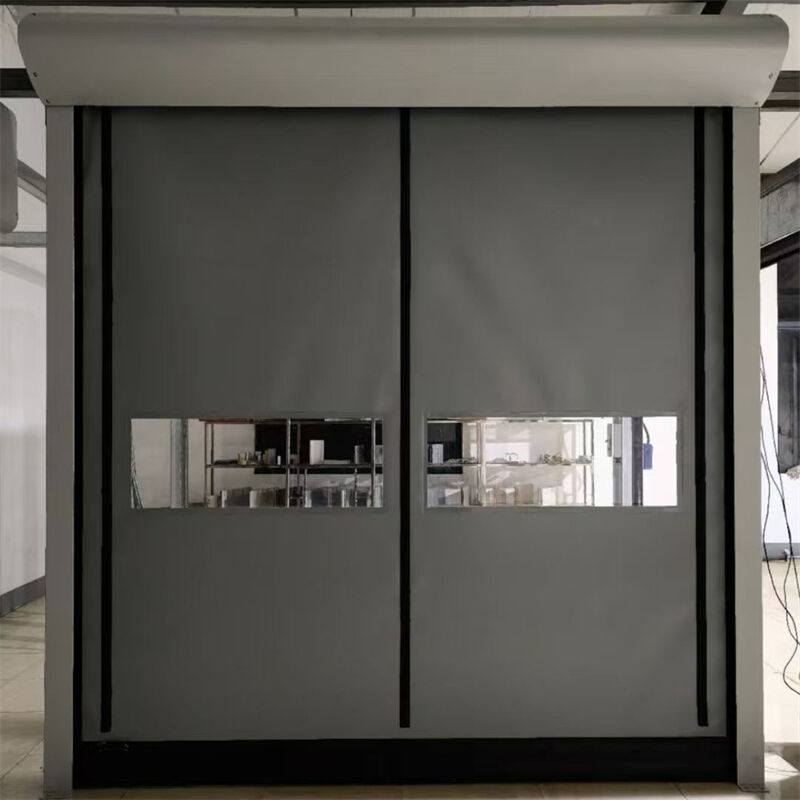 Customized Color Flexible PVC Curtain Structure High Speed Zipper Door For Warehouse Logistics And Industrial