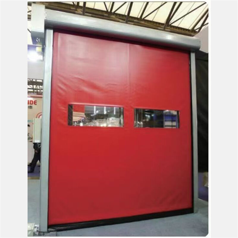 Wind Resistance Grade 5 Industrial High Speed Zipper Door Self Repairing Curtain System For Modern Facilities